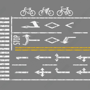 现代道路表线3D模型下载